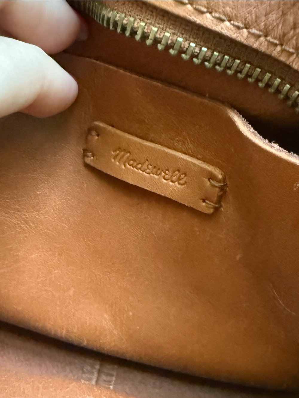 Madewell Chestnut Brown Leather Crossbody Bag - Picture 3 of 7